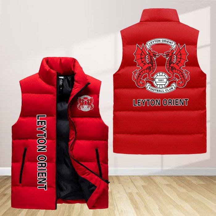 Leyton Orient Sleeveless Down Jacket Sleeveless Vest