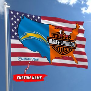 Los Angeles Chargers NFL Harley Davidson Fly Flag Outdoor Flag FI476