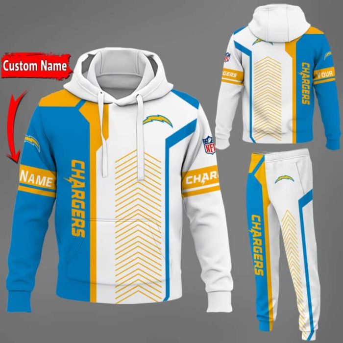 Los Angeles Chargers NFL Premium Sport 3D Hoodie & Jogger Personalized Name CHJ1586