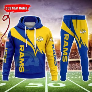 Los Angeles Rams NFL Premium Sport 3D Hoodie & Jogger Personalized Name CHJ1340