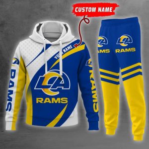 Los Angeles Rams NFL Premium Sport 3D Hoodie & Jogger Personalized Name CHJ1342