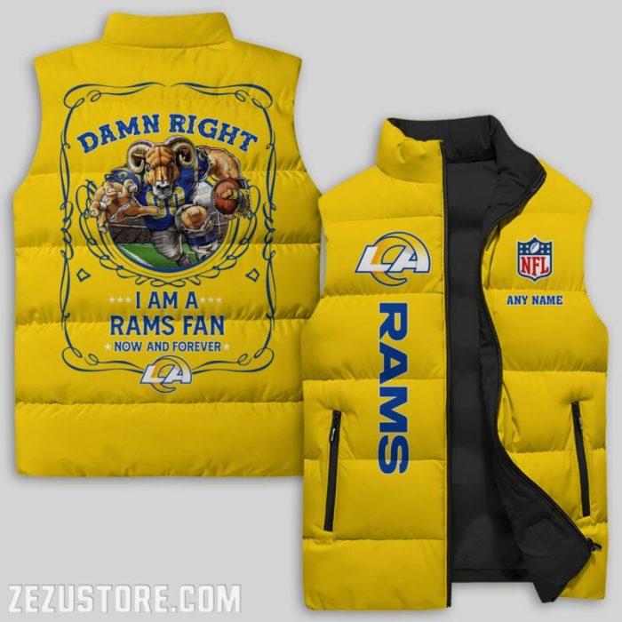 Los Angeles Rams NFL Sleeveless Down Jacket Sleeveless Vest