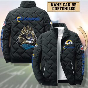 Los Angeles Rams Padded Jacket Stand Collar Coats