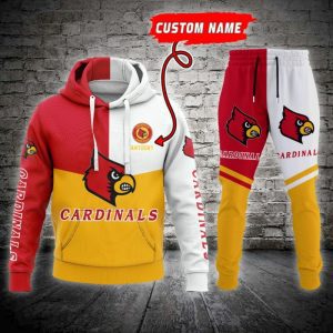 Louisville Cardinals NCAA Premium Sport 3D Hoodie & Jogger Personalized Name CHJ1056