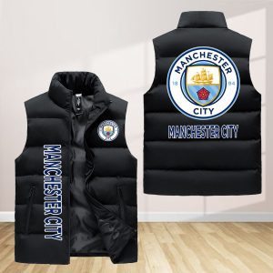 Manchester City F.C Sleeveless Down Jacket Sleeveless Vest