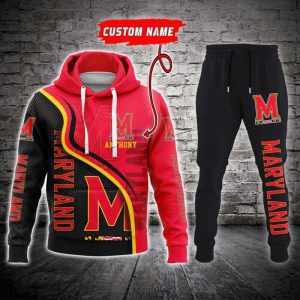 Maryland Terrapins NCAA Premium Sport 3D Hoodie & Jogger Personalized Name CHJ1132