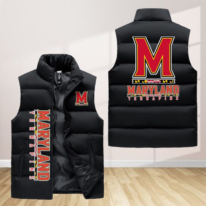 Maryland Terrapins Sleeveless Down Jacket Sleeveless Vest