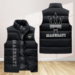 Maserati Sleeveless Down Jacket Sleeveless Vest