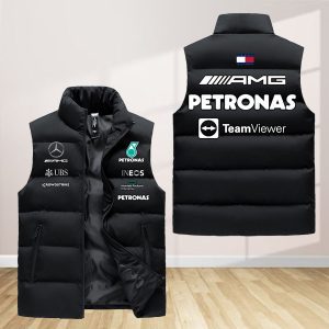 Mercedes-Amg Petronas F1 Team Sleeveless Down Jacket Sleeveless Vest