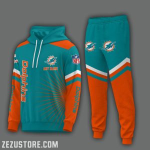 Miami Dolphins NFL Premium Sport 3D Hoodie & Jogger Personalized Name CHJ1557