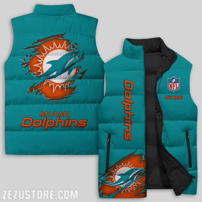 Miami Dolphins NFL Sleeveless Down Jacket Sleeveless Vest