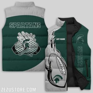 Michigan State Spartans NCAA Sleeveless Down Jacket Sleeveless Vest
