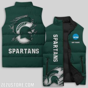 Michigan State Spartans NCAA Sleeveless Down Jacket Sleeveless Vest