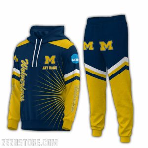 Michigan Wolverines NCAA Premium Sport 3D Hoodie & Jogger Personalized Name CHJ1003