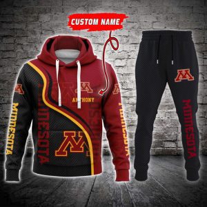 Minnesota Golden Gophers NCAA Premium Sport 3D Hoodie & Jogger Personalized Name CHJ1134