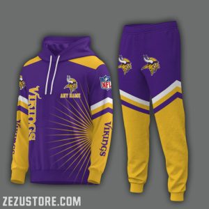 Minnesota Vikings NFL Premium Sport 3D Hoodie & Jogger Personalized Name CHJ1558