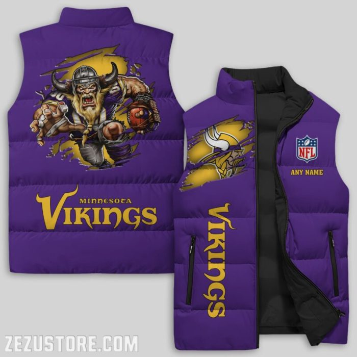 Minnesota Vikings NFL Sleeveless Down Jacket Sleeveless Vest