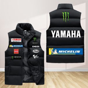 Monster Energy Yamaha Motogp Sleeveless Down Jacket Sleeveless Vest