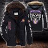 NBA Los Angeles Lakers Skull Parka Jacket Fleece Coat Winter PJF1056