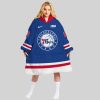 NBA Philadelphia 76ers Personalized Oodie Blanket Hoodie Wearable Blanket Snuggie Hoodie