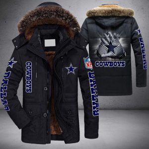 NFL Dallas Cowboys Parka Jacket Fleece Coat Winter PJF1108
