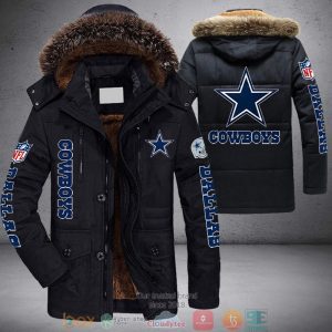 NFL Dallas Cowboys logo Parka Jacket Fleece Coat Winter PJF1107