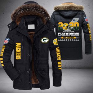 NFL Green Bay Packers 2020 Champions Parka Jacket Fleece Coat Winter PJF1116