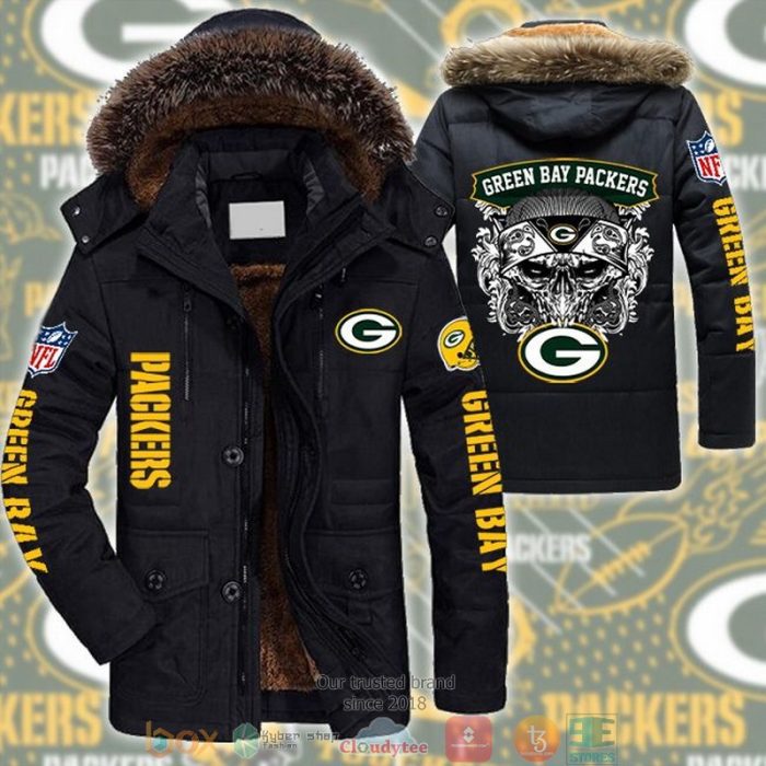 NFL Green Bay Packers Parka Jacket Fleece Coat Winter PJF1121