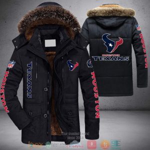 NFL Houston Texans 3D Parka Jacket Fleece Coat Winter PJF1127