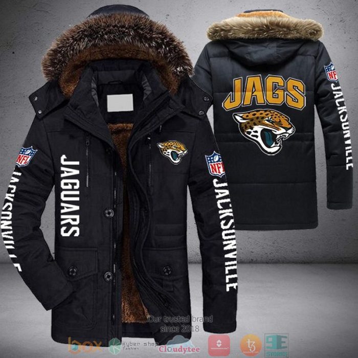 NFL Jacksonville Jaguars 3D Parka Jacket Fleece Coat Winter PJF1128