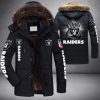 NFL Las Vegas Raiders Parka Jacket Fleece Coat Winter PJF1160