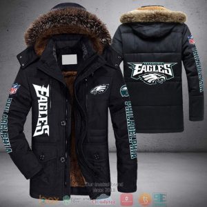 NFL Philadelphia Eagles 3D Parka Jacket Fleece Coat Winter PJF1179