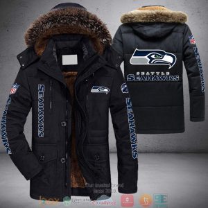 NFL Seattle Seahawks 3D Parka Jacket Fleece Coat Winter PJF1203