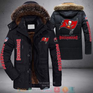 NFL Tampa Bay Buccaneers Logo Parka Jacket Fleece Coat Winter PJF1210