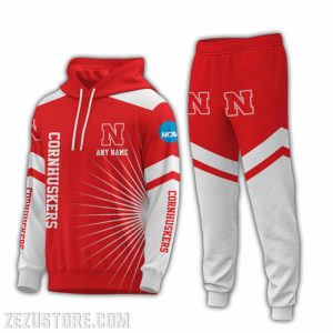 Nebraska Cornhuskers NCAA Premium Sport 3D Hoodie & Jogger Personalized Name CHJ1004