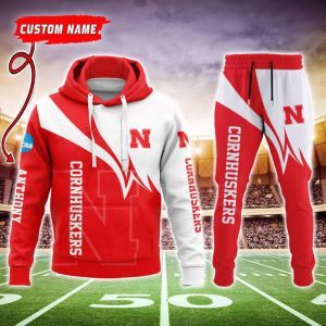Nebraska Cornhuskers NCAA Premium Sport 3D Hoodie & Jogger Personalized Name CHJ1066
