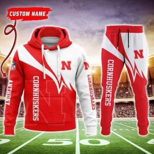 Nebraska Cornhuskers NCAA Premium Sport 3D Hoodie & Jogger Personalized Name CHJ1117