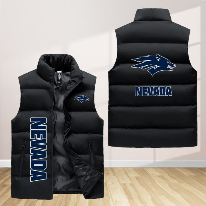 Nevada Wolf Pack Sleeveless Down Jacket Sleeveless Vest