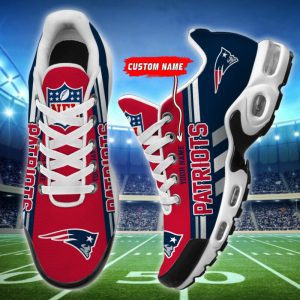 New England Patriots Custom Name NFL Air Max Plus TN Monster Shoes TN1078