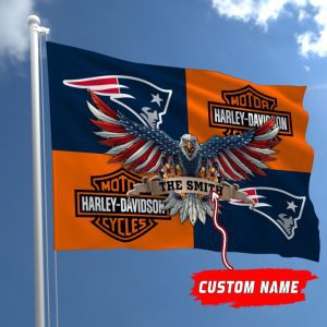 New England Patriots NFL Harley Davidson Fly Flag Outdoor Flag FI483