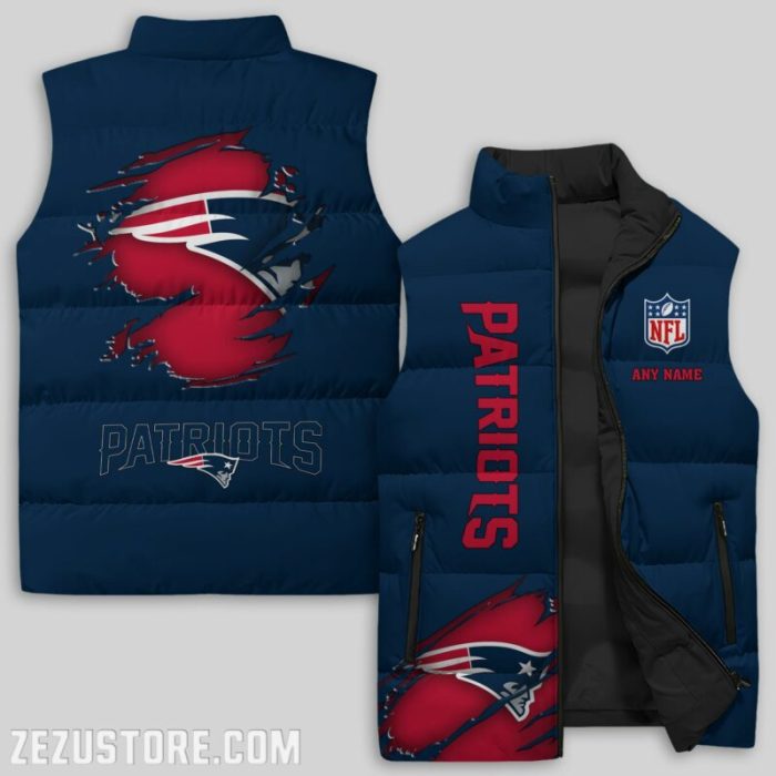 New England Patriots NFL Sleeveless Down Jacket Sleeveless Vest