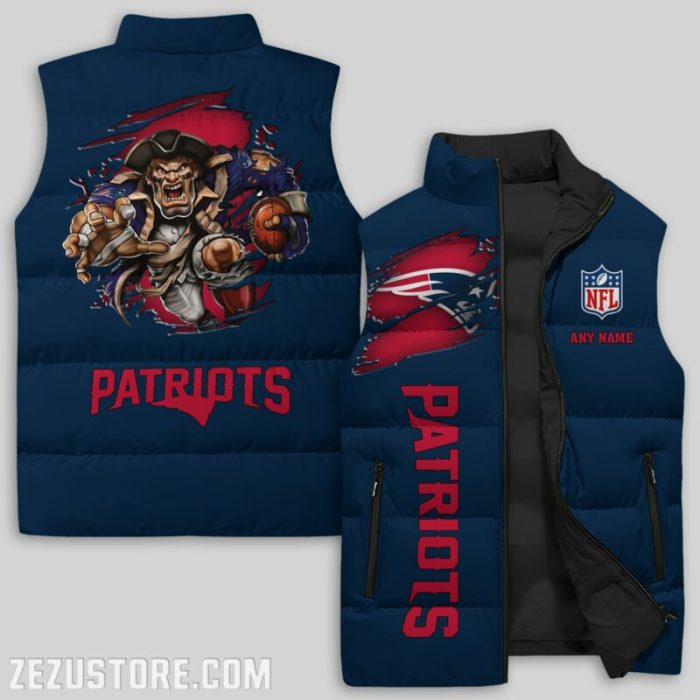 New England Patriots NFL Sleeveless Down Jacket Sleeveless Vest