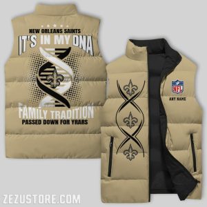 New Orleans Saints NFL Sleeveless Down Jacket Sleeveless Vest