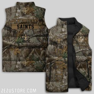 New Orleans Saints NFL Sleeveless Down Jacket Sleeveless Vest