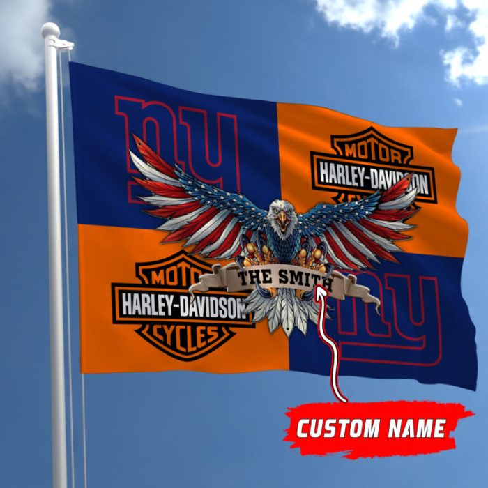 New York Giants NFL Harley Davidson Fly Flag Outdoor Flag FI486