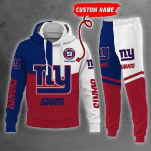 New York Giants NFL Premium Sport 3D Hoodie & Jogger Personalized Name CHJ1366