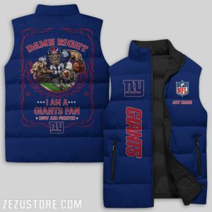 New York Giants NFL Sleeveless Down Jacket Sleeveless Vest