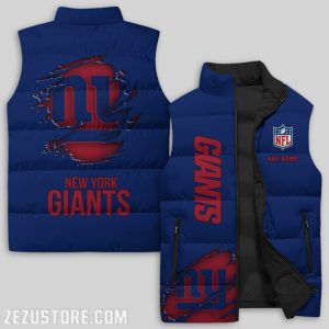 New York Giants NFL Sleeveless Down Jacket Sleeveless Vest