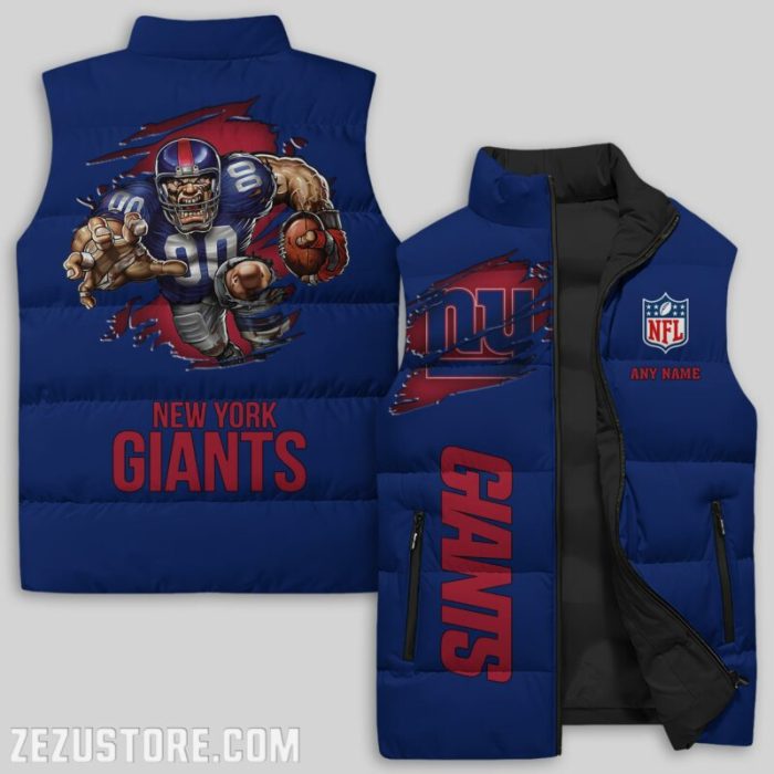 New York Giants NFL Sleeveless Down Jacket Sleeveless Vest