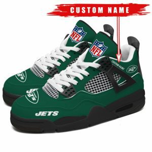 New York Jets NFL Premium Jordan 4 Sneaker Personalized Name Shoes JD4757